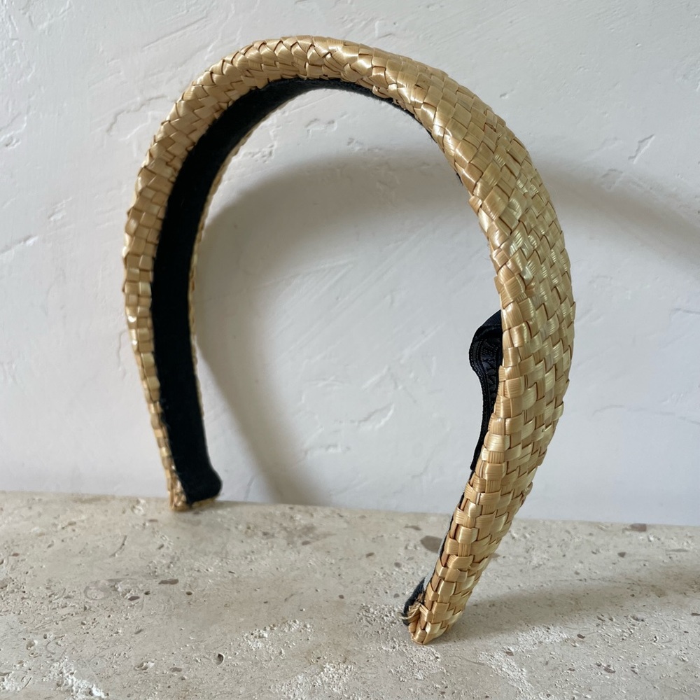 VINTAGE straw headband